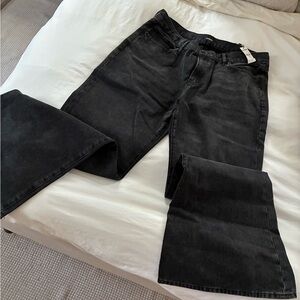 Express Flare Black Denim Jeans